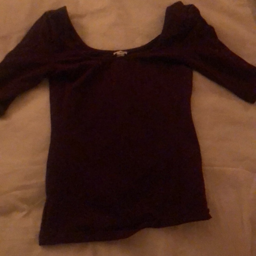 Garage ballerina top maroon